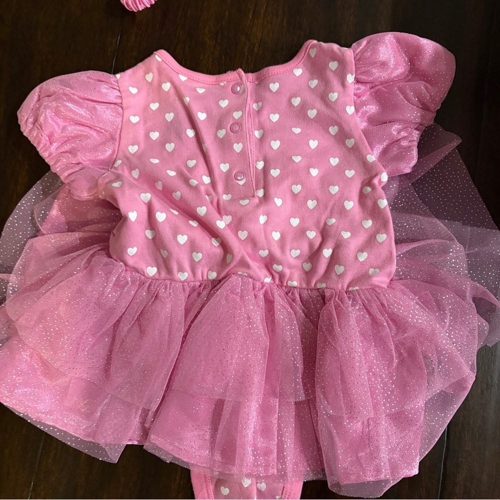 Disney Minnie Mouse Baby Girl 12-18 Months Pink Sparkle Tutu Dress Costume - Picture 9 of 11